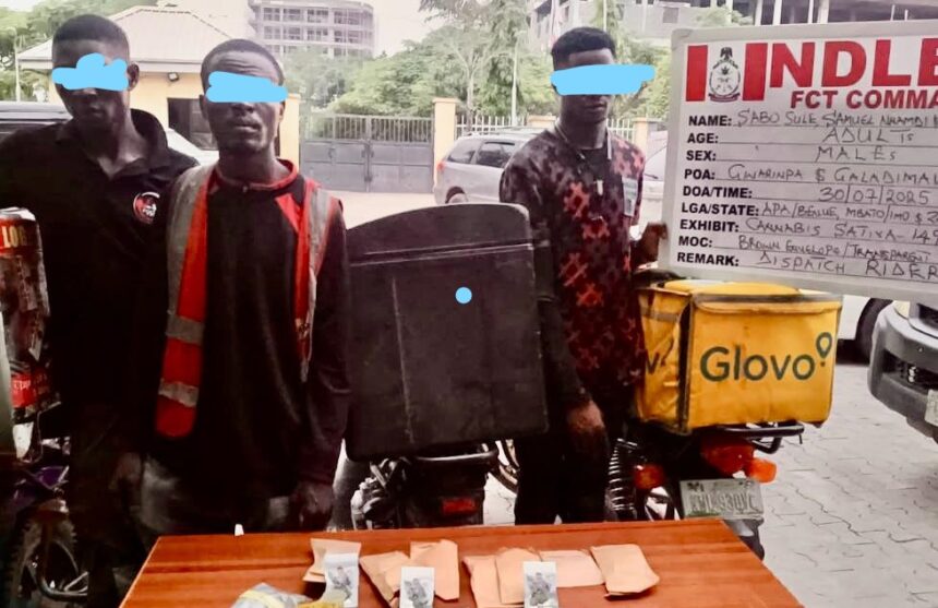 NDLEA arrests three dispatch riders distributing illicit substances