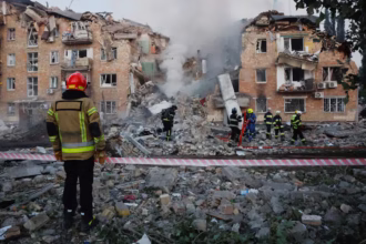 Russian airstrike hits EU office in Kyiv