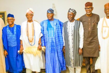 Atiku leads delegation on congratulatory visit to Oba Ladoja
