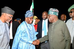 Tinubu ends vacation, back in Abuja (+Pictures)