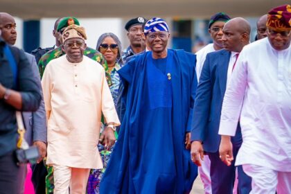 Tinubu arrives Lagos on a working visit