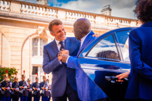 PHOTO NEWS: Tinubu and Macron of France at the Elysee Palace