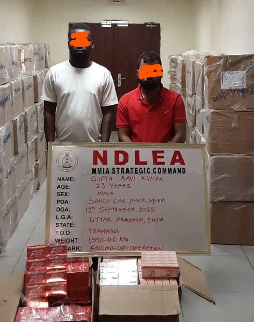 Indian businessman, three others arrested over N3.9bn tramadol