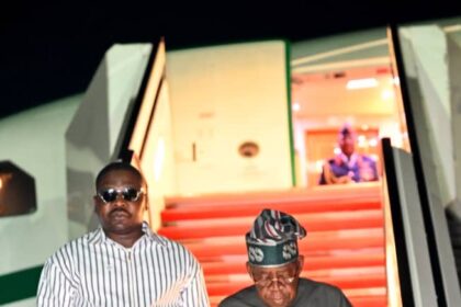 Tinubu ends vacation, back in Abuja (+Pictures)