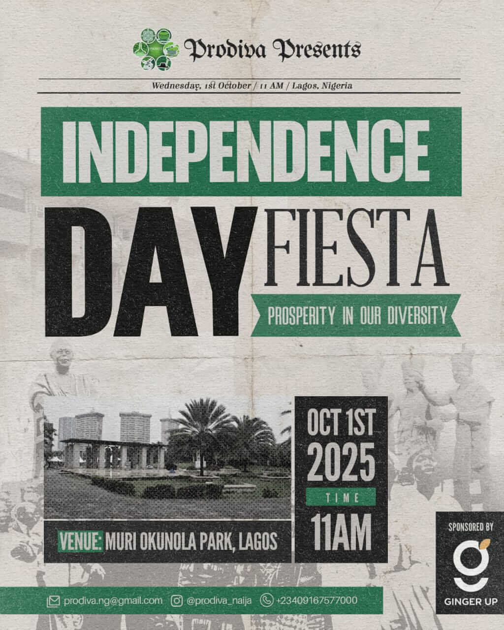 Prodiva to celebrate Nigeria’s prosperity in diversity on Independence Day
