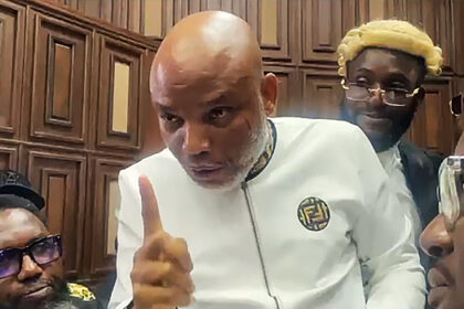 Nnamdi Kanu sacks legal team, challenges court jurisdiction