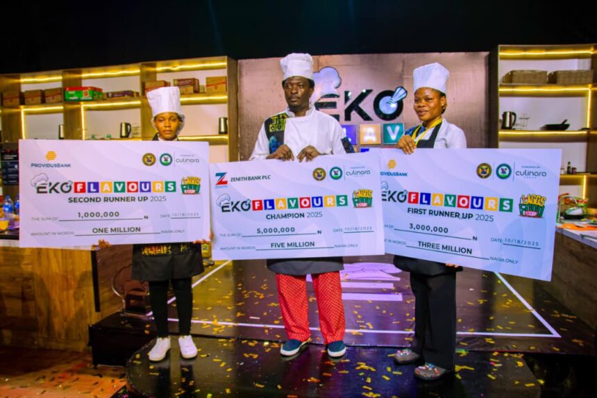 Chef Agboye wins N5m prize at Eko Flavours Season 2