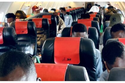 WCQ: Super Eagles finally arrive in Uyo after mid-air scare