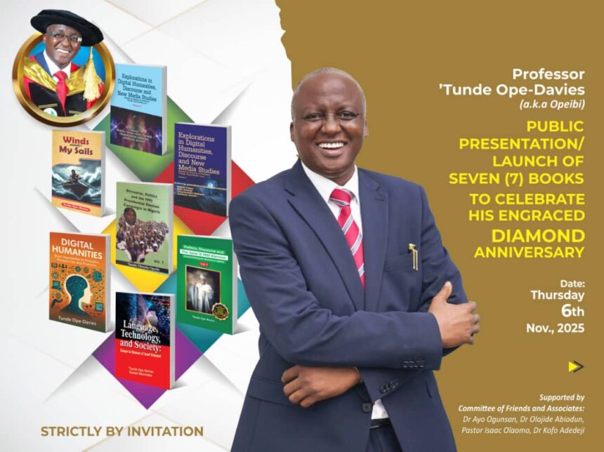 Ope-Davies at 60: Public launch of seven books holds on Thursday