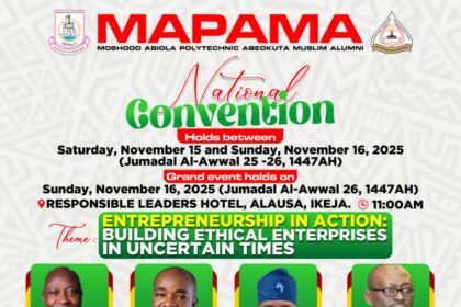 MAPAMA holds national convention November 15, 16 in Lagos