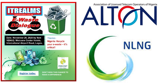 ALTON, NLNG partner with ITREALMS on 2025 E-Waste Dialogue