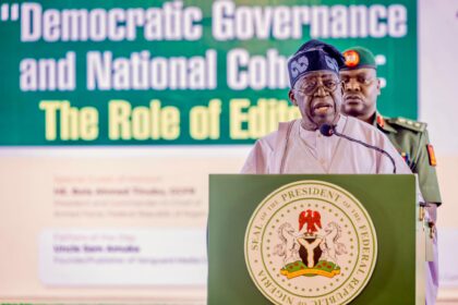 FOR THE RECORD: Editors, uphold highest standards of journalism -Tinubu