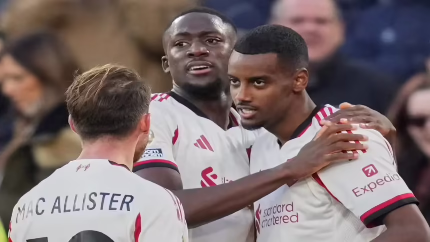 Isak’s first league goal helps Liverpool to vital win at West Ham