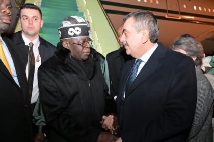 Tinubu arrives in Ankara, Turkiye