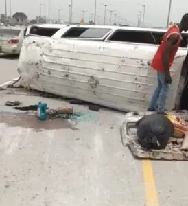 Accident: 4-year-old boy, mother, others narrowly escape death