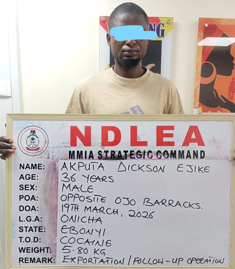 NDLEA intercepts large cocaine consignment hidden in ‘Okporoko’