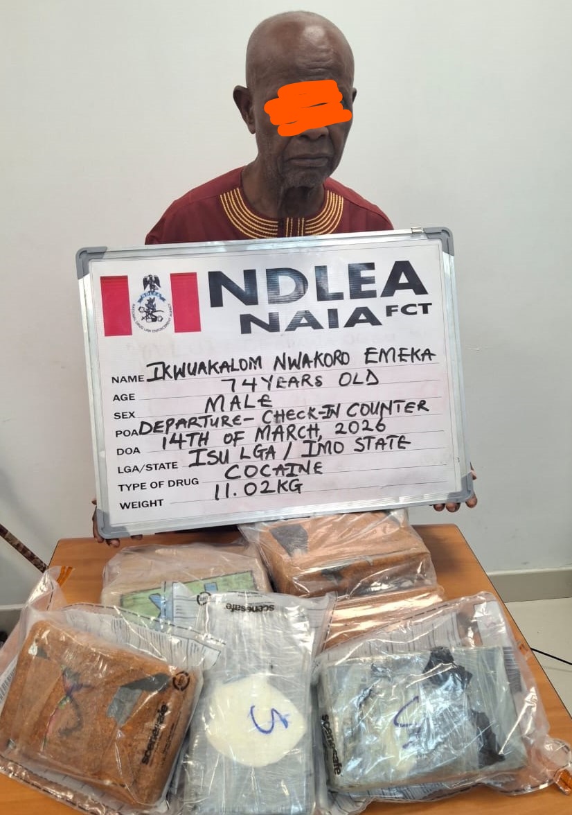 Cocaine in balloons: UK-bound 74-year-old grandpa arrested