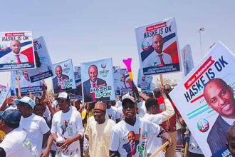 Momentum builds around Haske at APC reception for Fintiri