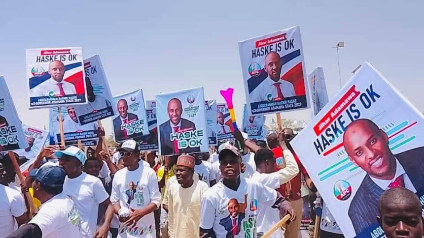 Momentum builds around Haske at APC reception for Fintiri