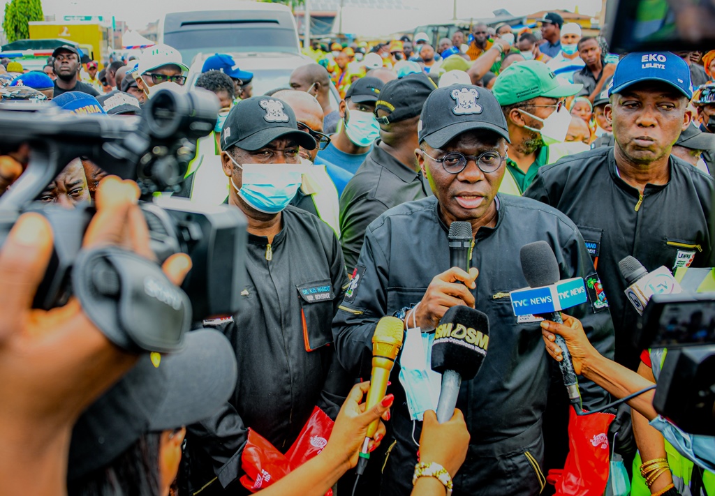 Sanwo-Olu reintroduces monthly environmental sanitation, begins in April