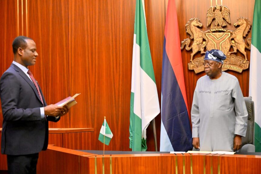 Tinubu swears in Oyedele as Minister of State for Finance