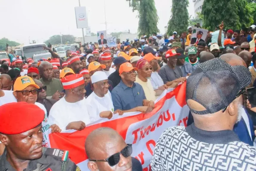 ADC protests INEC’s derecognition of Mark’s leadership