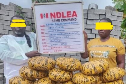 How we nabbed ‘Cele’ pastor, wife for drug trafficking –NDLEA