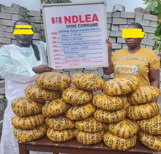 How we nabbed ‘Cele’ pastor, wife for drug trafficking –NDLEA