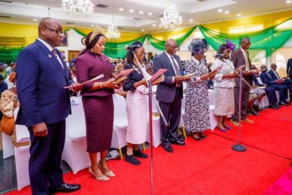 Sanwo-Olu swears in seven new permanent secretaries
