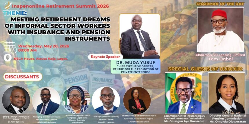 Retirement summit for informal sector workers holds tomorrow