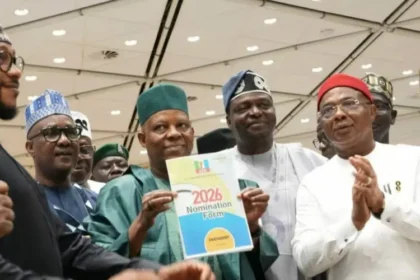 2027: Shettima submits Tinubu’s nomination forms