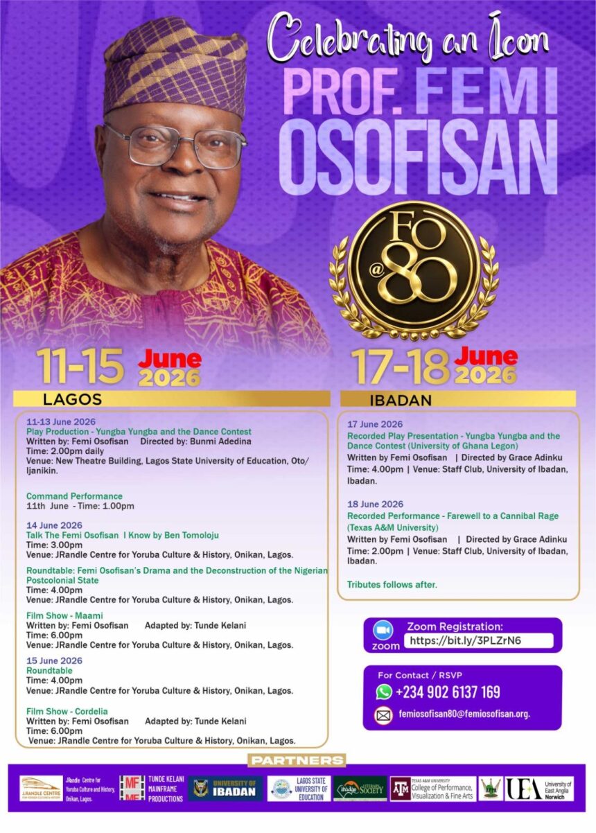 Femi Osofisan @ 80: Celebrating an icon of arts, culture, creativity