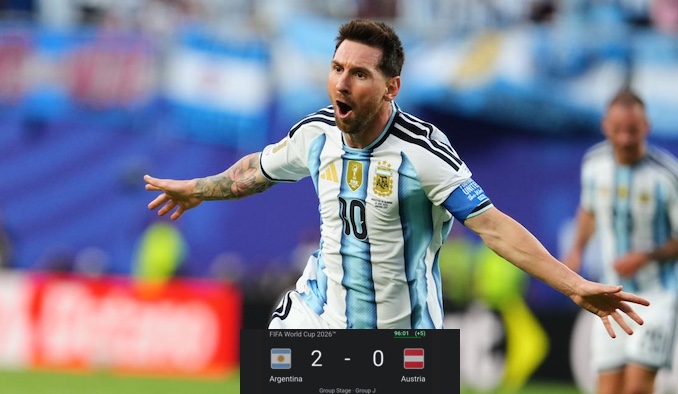 World Cup: Messi scores brace as Argentina defeat Austria 2-0