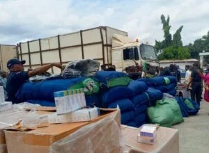 Lagos police nab three, recover truck laden with camouflage, drugs
