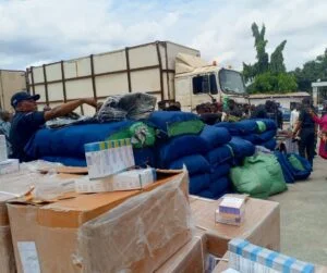 Lagos police nab three, recover truck laden with camouflage, drugs