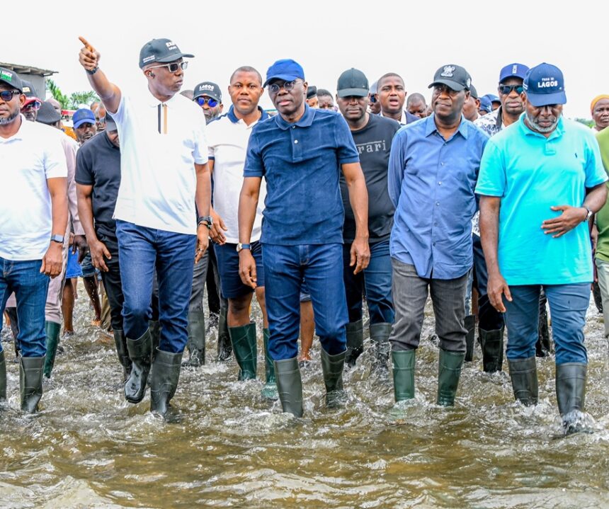 Sanwo-Olu inspects flooded communities, promises speedy actions