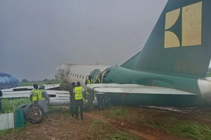 63 passengers escape death as Enugu Air aircraft skids off runway