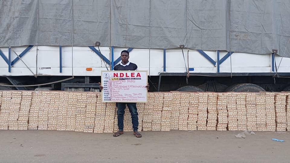 NDLEA intercepts Kano-bound tramadol shipments in Lagos