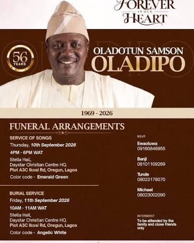 Dotun Oladipo's death, a great loss to the media, Nigeria -NRC MD