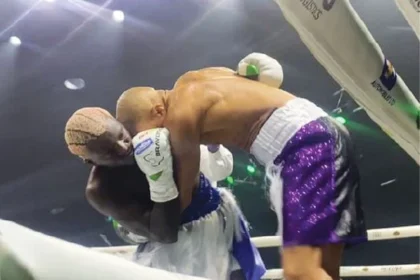 Celebrity boxing: Portable loses to Charles Okocha in Lagos clash
