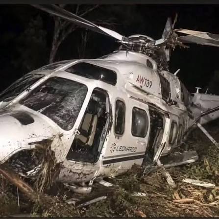 Helicopter crashes into swamp in Ondo