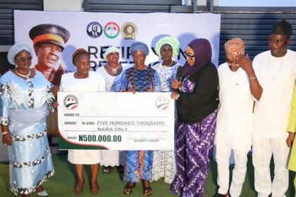 Ogun: PDP deputy guber candidate, Sowunmi-Kolapo, holds reception for retired traffic warden, Anifa Bello