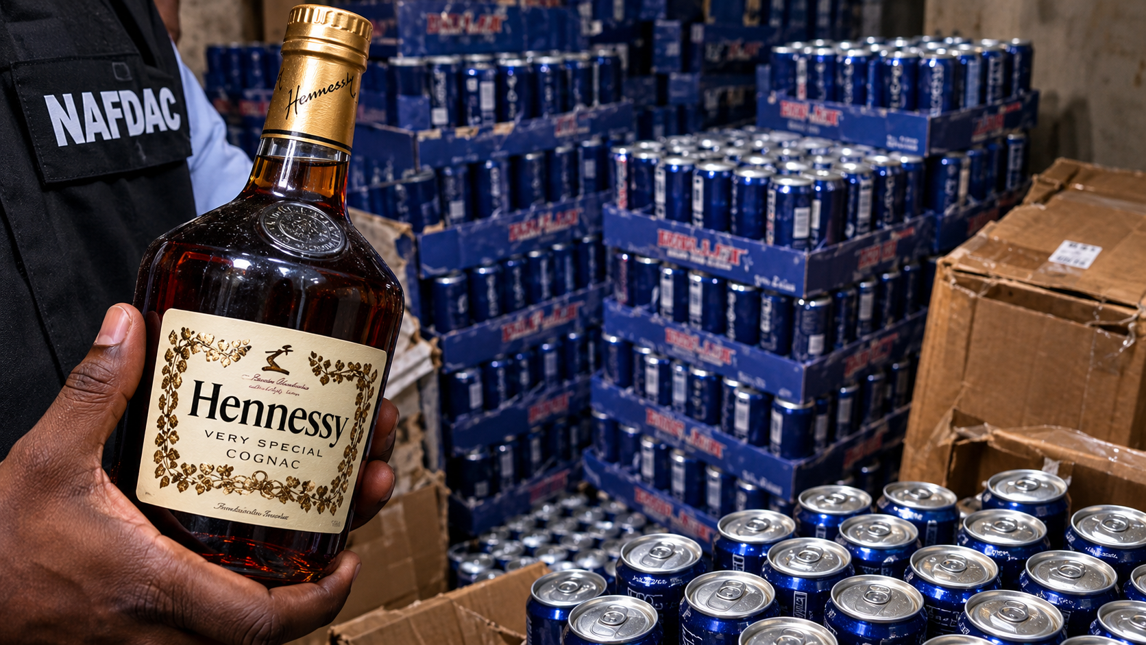 NAFDAC seizes fake alcohol worth N2bn in Lagos market raid