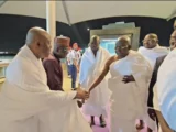 Tinubu arrives in Saudi Arabia for Umrah