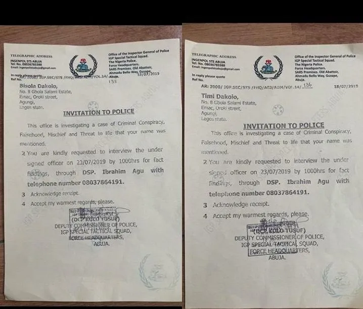 Alleged rape: Dakolo vows to fight with life as police storm residence