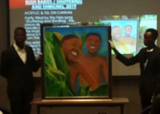 19-year-old Nigerian artist unveils Fela-inspired painting