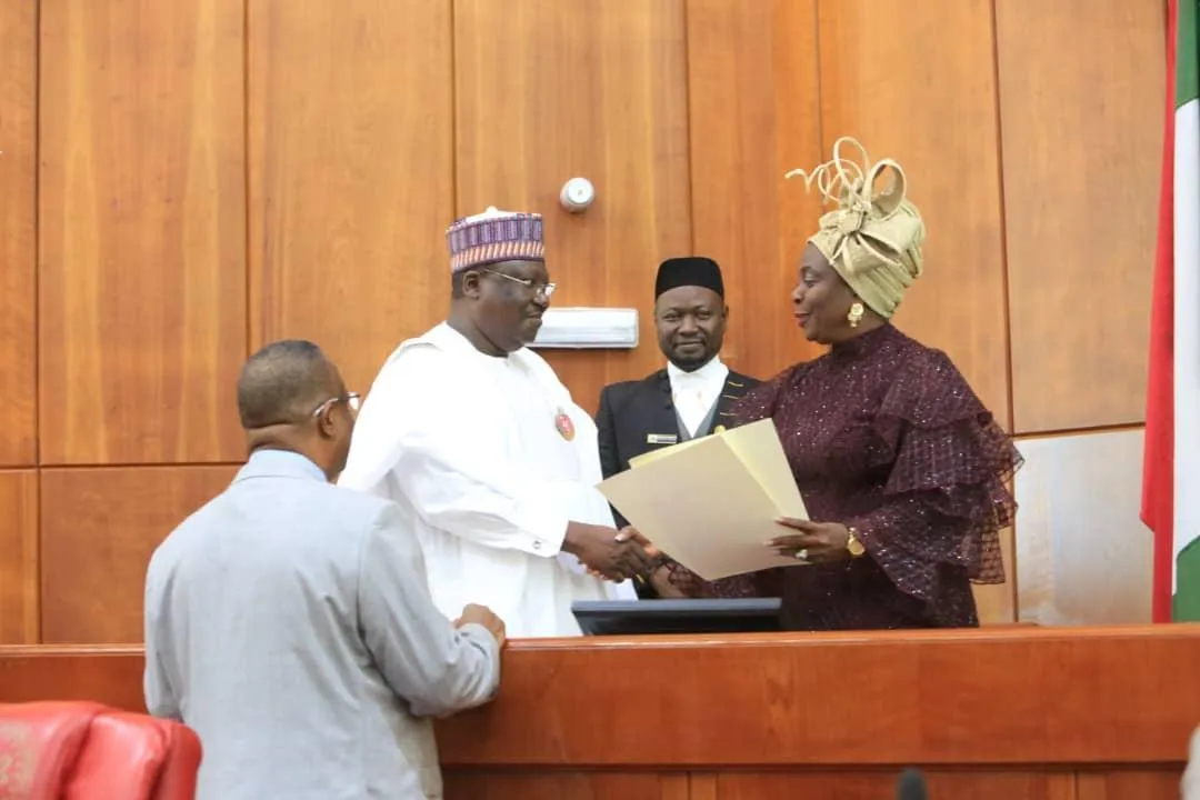 Senate swears-in Biodun Olujimi (+ pictures)