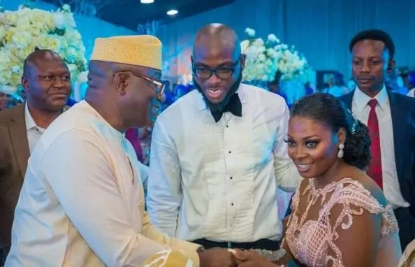 PHOTO NEWS: Behold Fayemi at Fayose’s son’s wedding