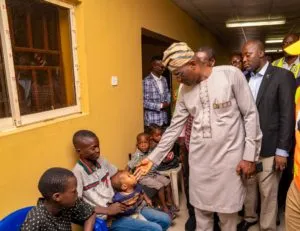 Sanwo-Olu visits victims of Abule Egba fire, assures of compensation