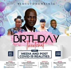 How Nigerian journalists celebrate Lekan Otufodunrin at 56